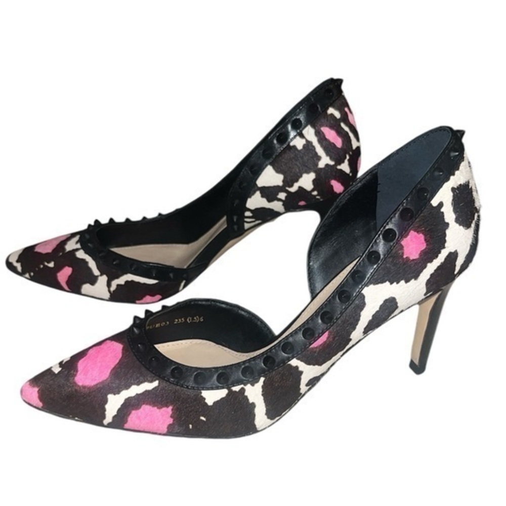 Staccato studded calf hair heels 235